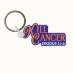 Exodus fight cancer keychain, a small daily reminder to stay rooted in faith and fight